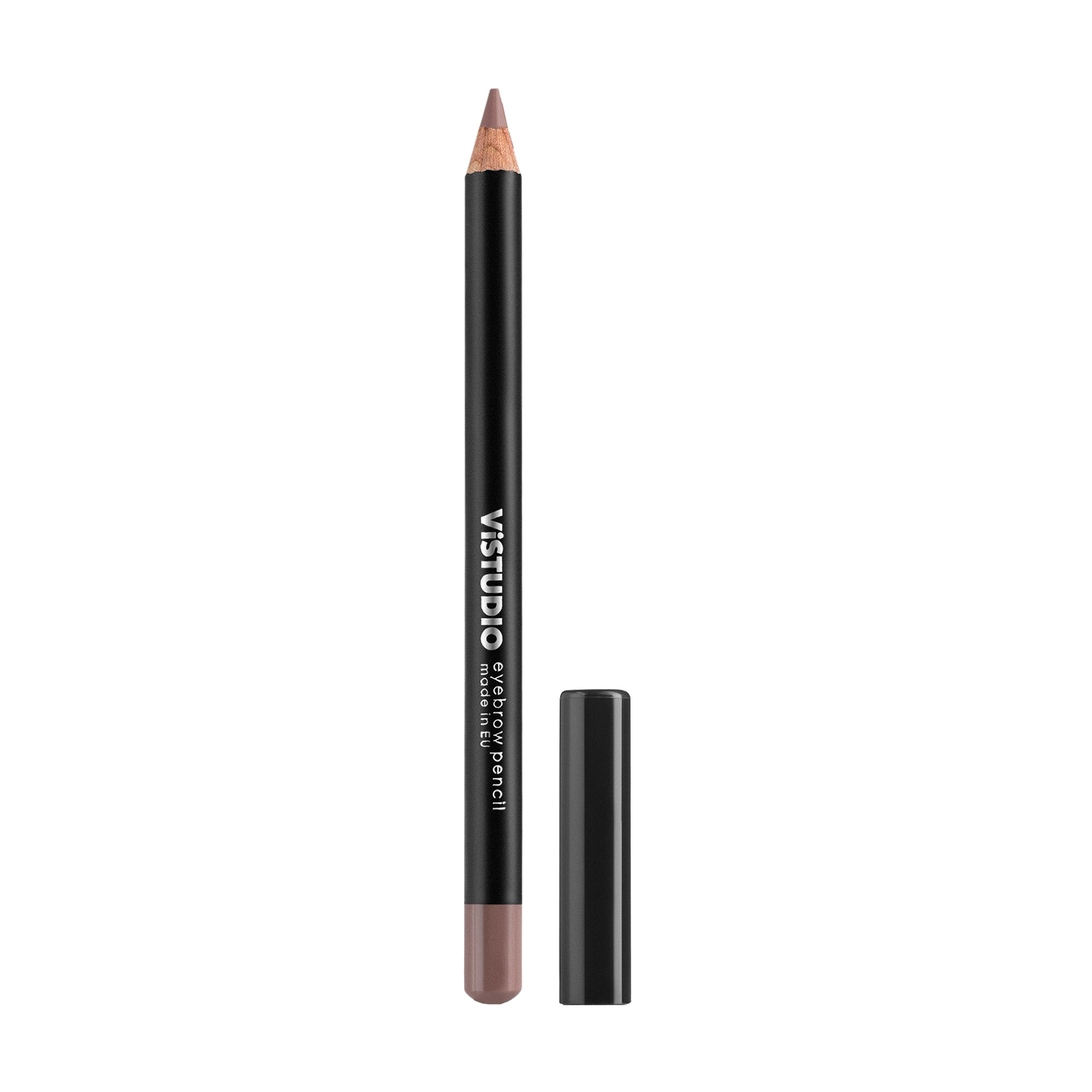 Уцінка! Пудровий олівець для брів ViSTUDIO Eyebrow Pencil Темно-коричневий з теплим підтоном, 1.8 г